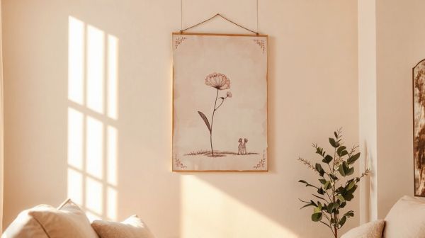 Décorez votre espace avec une affiche romantique originale